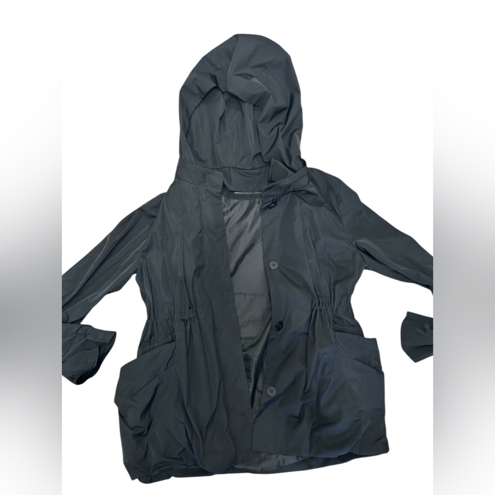 Black Lightweight Windbreaker Jacket - image 1